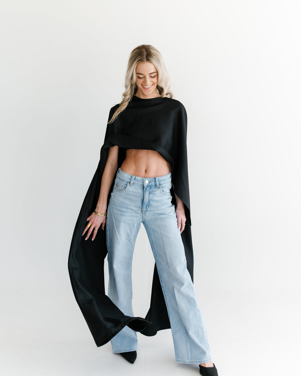 Crop Cape Top