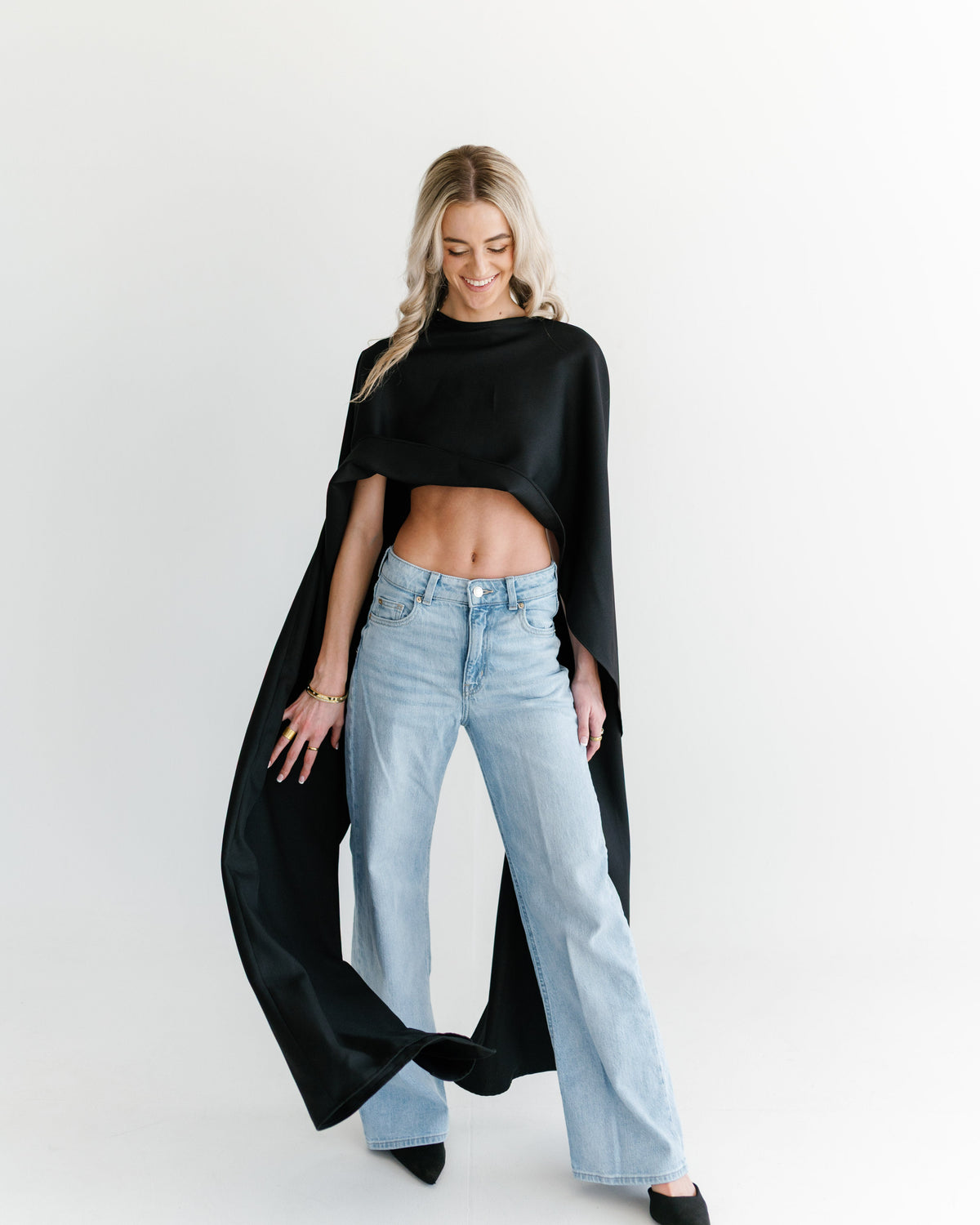 Crop Cape Top
