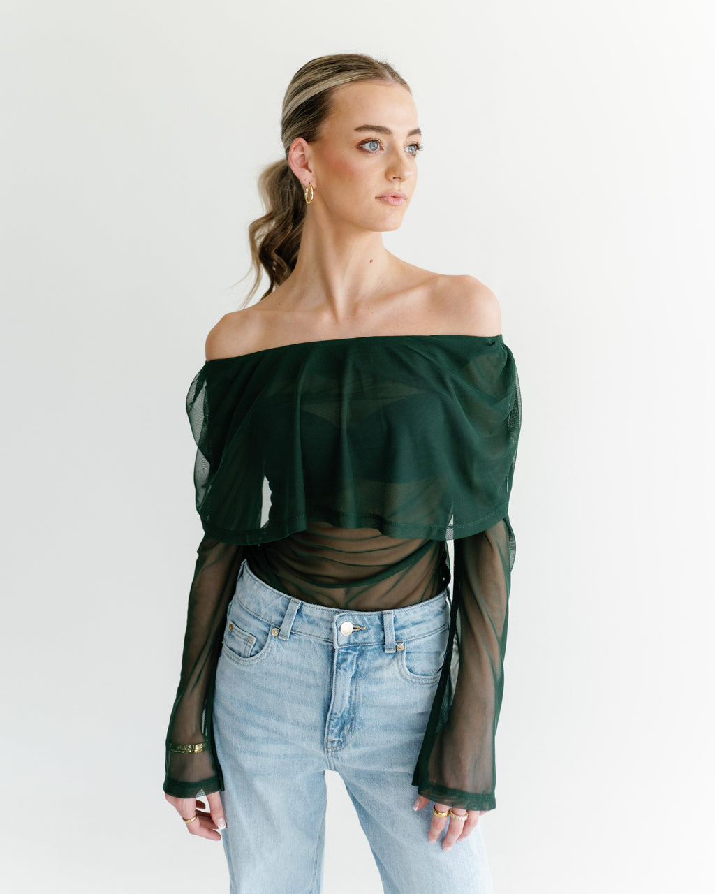 Moss Mesh Top